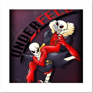 Underfell Sans and Papyrus! Posters and Art
